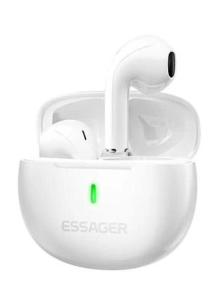 Бездротові навушники essager (color box) shining tws bluetooth earphones white