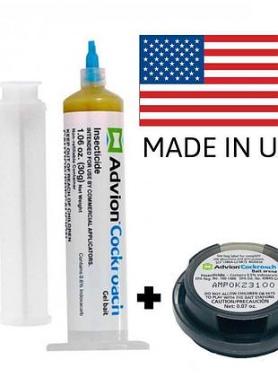 Оригинал c америки. гель dupont advion средство от тараканов + ловушка