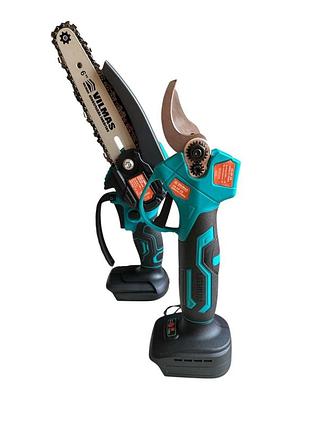 Секатор и мини-пила в кейсе vilmas (два аккум. 1500 мач)