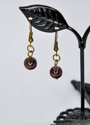 Серьги кианит, горный хрусталь, перламутр. серьги с кианитом, горным хрусталем, перламутром гранат арт. 77743