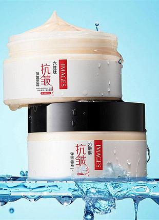 Опт 3 шт. антивозрастной крем для лица images с гексапептидом и азиатской центеллой (30+), против морщин, 50g