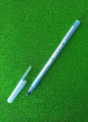 Ручка шариковая bic "round stic" 1мм синяя