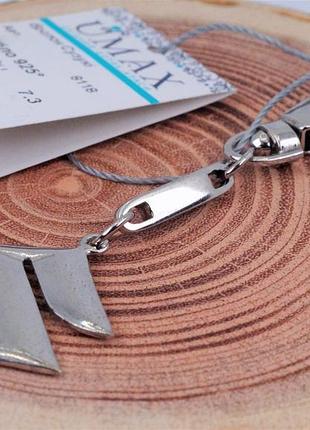 Брелок для ключей серебряный "suzuki" 925 пробы.