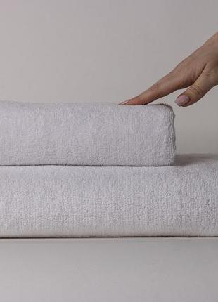 Рушник махровий 500г/м2 білий 50х90см 20/2