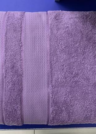 Простынь махровая aisha 150х200 пудрово-фиолетовая