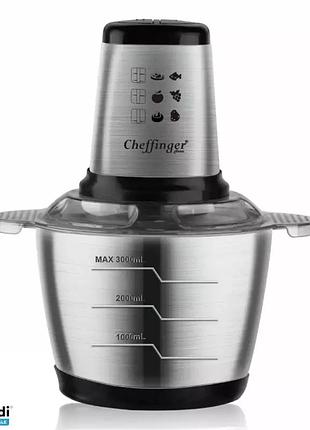 Кухонный блендер cheffinger cf-fp1000i 1000 вт (черный, серый)