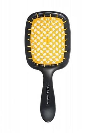 Щетка janeke superbrush 1830 расческа чорний і жовтий