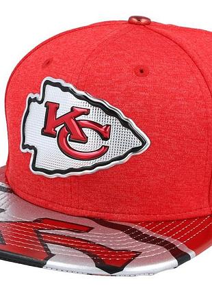 Бейсболка kansas city chiefs draft 2017 9fifty red snapback - new era