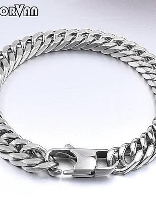 Браслет із неіржавкої сталі moorvan 8 мм довжина 21 см