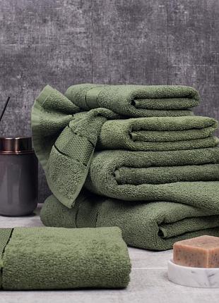 Полотенце махровое банное 70*140см (бордюр сатин) 1057