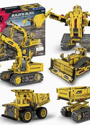 Конструктор команда техники 5 в 1 на радиоуправлении к96173 ky world 555 деталей