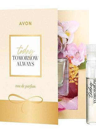 Avon листівка з пробним зразком парфумної води tta today, 0.6 мл