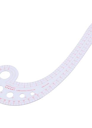 Портновське лекало лінійка для побудови пройм, окатів, горловин no5 (5759)