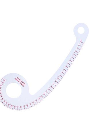 Портновское лекало линейка для построения пройм №13 (5808)