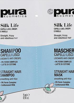 Набірpura kosmetica silk life (shm/15 ml + mask/15 ml)