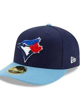 Бейсболка new era toronto blue jays темно-синяя/светло-голубая 59fifty 7 1/2 59.6 см