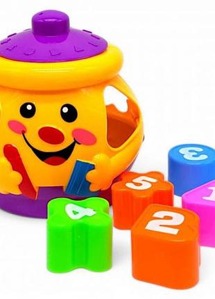 Сортер, в сітці, горщик, країна іграшок, 15 см