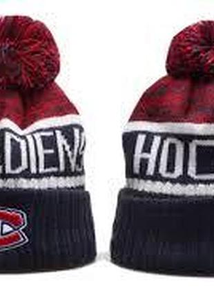 Вязаные зимние шапки nhl montréal canadiens
