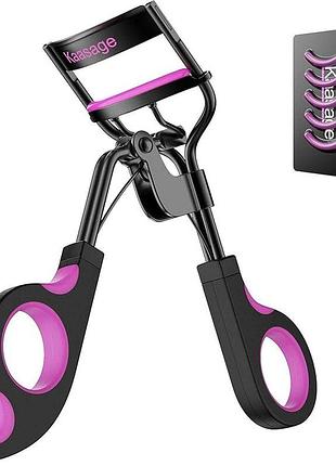 Щипці для завивки вій kaasage із 5 змінними силіконовими подушечками. ідеальні завитки за 5 секунд