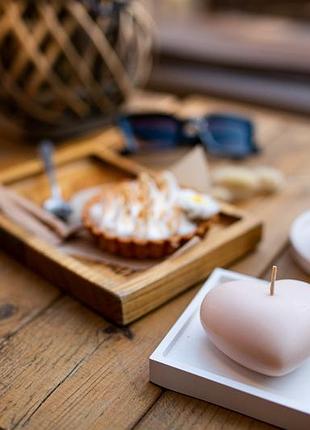 Ароматична соєва свічка серце з ефірними маслами 7.5х3.5см aphrodisiac