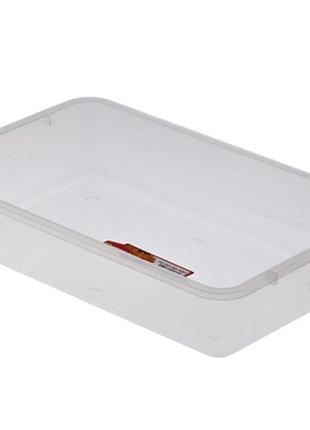 Лоток пластиковый пищевой прозрачный прямоугольный №3 1460 senyayla plastik 34*22*7 cm forkopt