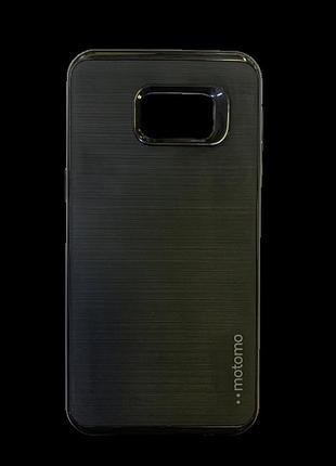 Захисний чохол-накладка motomo на samsung s6 edge plus чорний