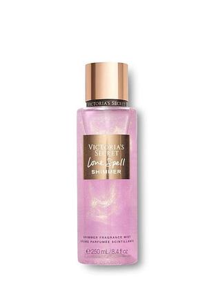 Парфумований спрей для тіла victoria's secret love spell shimmer fragranse mist 250ml