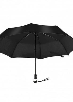 Парасолька складана hoco yurun fully automatic umbrella + led ліхтар чорна