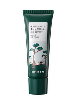 Успокаивающий крем против постакне round lab pine calming cica cream plus, 60 ml