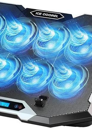 Підставка для ноутбука з охолодженням vhg k10c з rgb-підсвічуванням та підставкою для телефона, laptop cooling