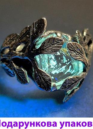 Кольцо серебряное с очень редким бриллиантовым херкимерским кварцем, ручная работа размер кольца - 17