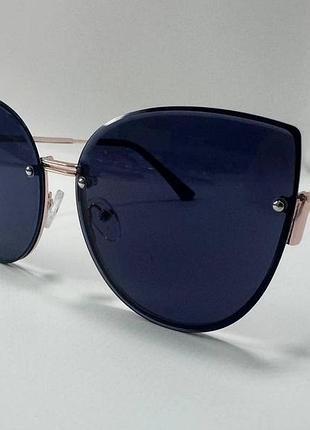 Окуляри сонцезахисні жіночі кішечки з тонкими металевими дужками