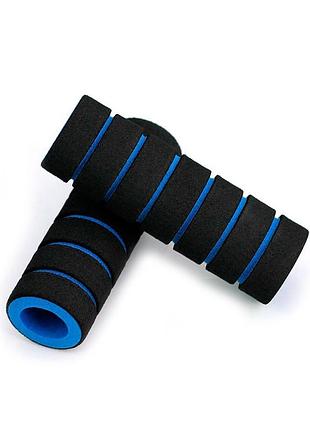 Грипсы велосипедные rollerua black/blue