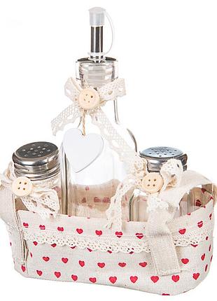 Уценка набор для специй (16*7*20) (небольшие дефекты,сероватая ткань) elisey