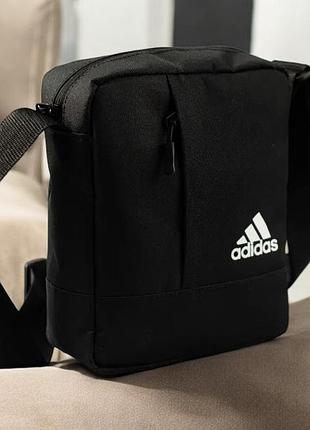 Барсетка adidas черная мужская (сумка через плечо )