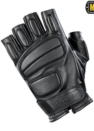 M-tac перчатки беспалые кожаные assault tactical mk.1 black 3