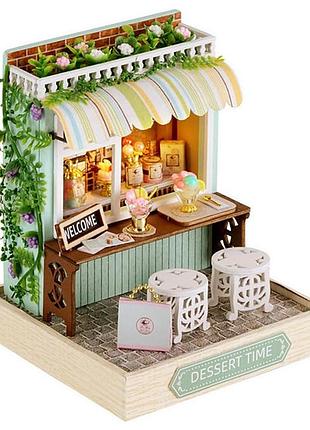3d румбокс "час десерту" diy dollhouse