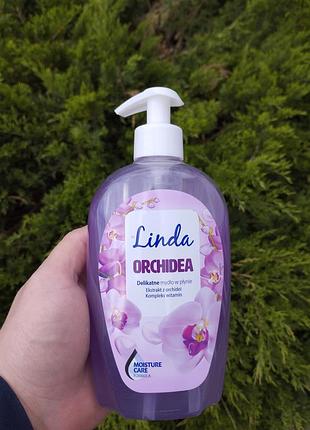 Жидкое мыло с дозатором linda orchidea 500 мл