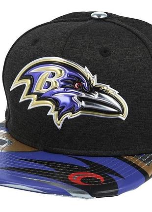 Бейсболка baltimore ravens draft 2017 9fifty heather black snapback - new era