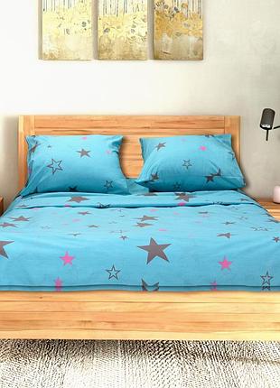 Постельное белье "голубые звёзды" 175х205