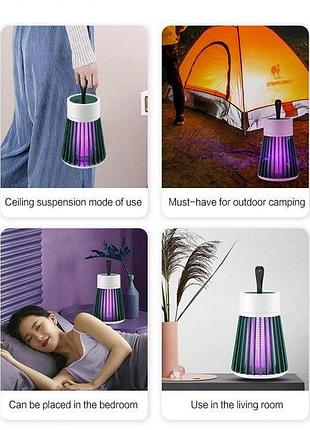 Портативная светодиодная ловушка на аккумуляторе для насекомых mosquito killing lapm