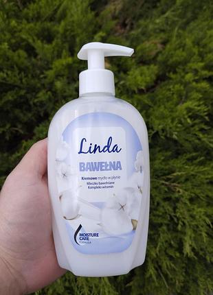 Жидкое мыло с дозатором linda bawelna 500 мл