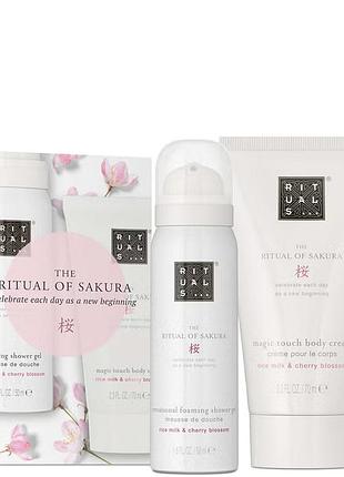 Подарочный набор rituals the ritual of sakura гель 50 мл + крем 70 мл