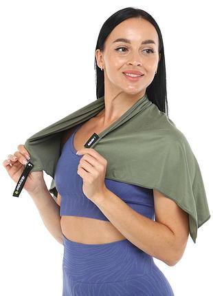 Полотенце спортивное sports towel 4monster t-edt-80 оливковый