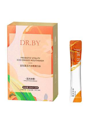 (1*10 мл) ополіскувач для рота з ароматом апельсину в стіку probiotic vitality iced orange mouthwash