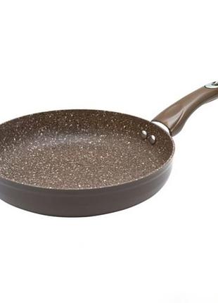 Сковорода с мраморным покрытием stenson 26 см (mh-2743) коричневый