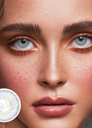 Лінзи кольорові сірі polaris circle colored підходять для світлих очей