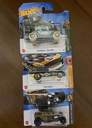 Набор машинок hot wheels, 3 шт.