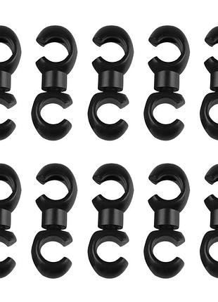 Клипсы поворотные для велосипедных тормозных и переключающих тросов 10 шт