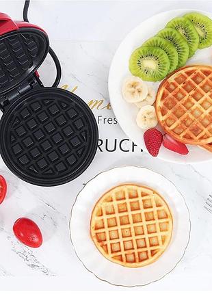 Міні вафельниця портативна з антипригарним покриттям електрична.